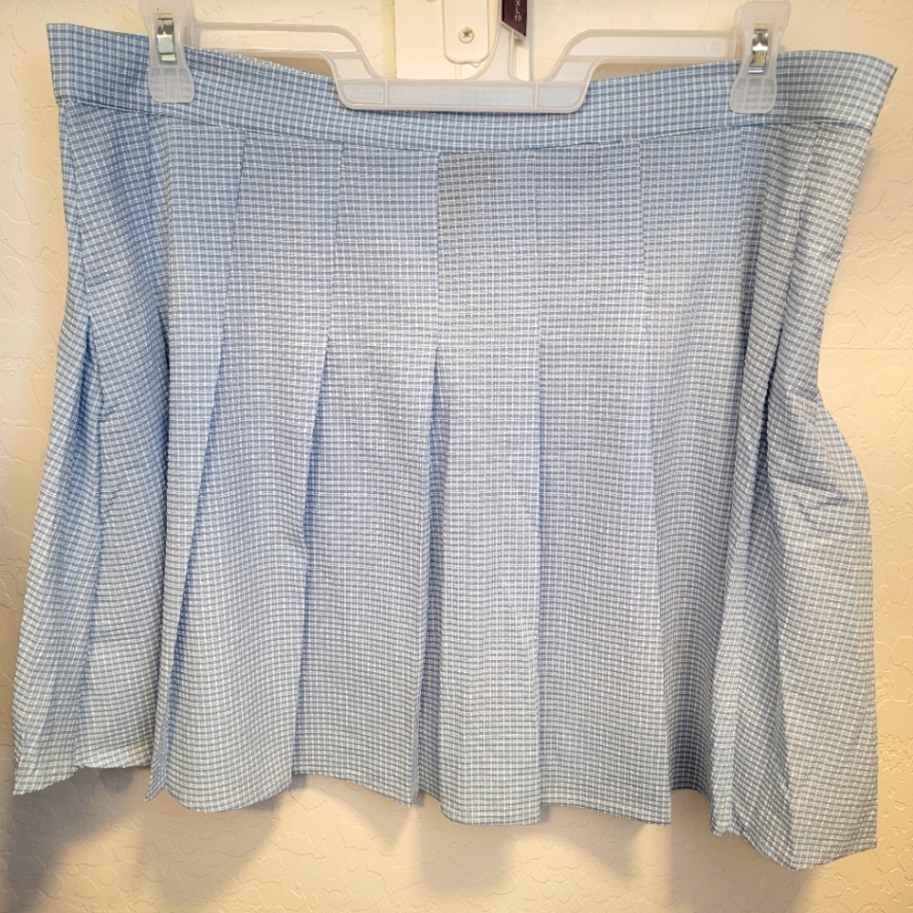 Forever 21 Baby Blue Pleated Tennis Skirt - 2X